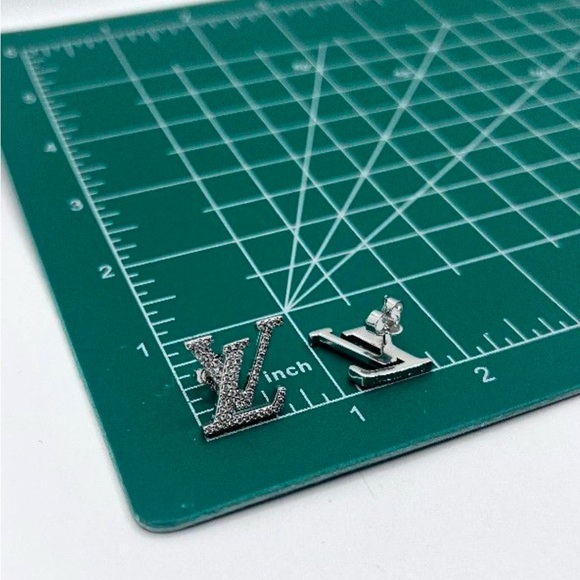 Louis Vuitton Jewelry - Louis Vuitton Sparkling Silver Logo Earrings